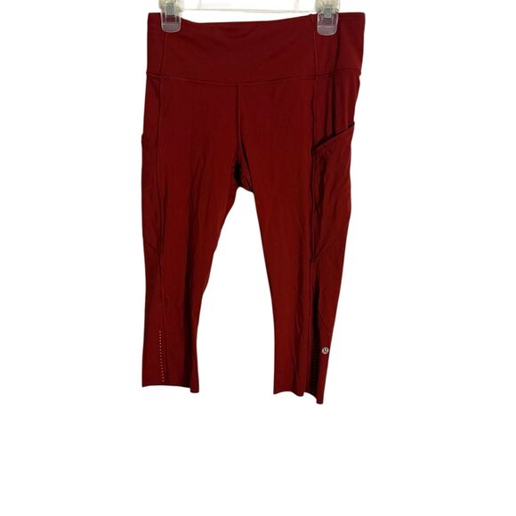 Lululemon Fast & Free Crop II *Nulux 19" Size 10 - Picture 3 of 8